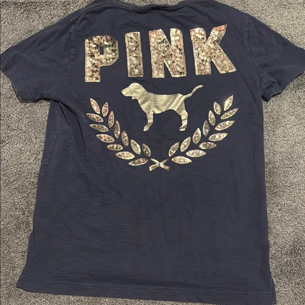 Victoria's Secret PINK Navy T-Shirt